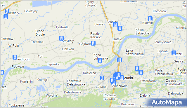 mapa Kępa Lubawska, Kępa Lubawska na mapie Targeo