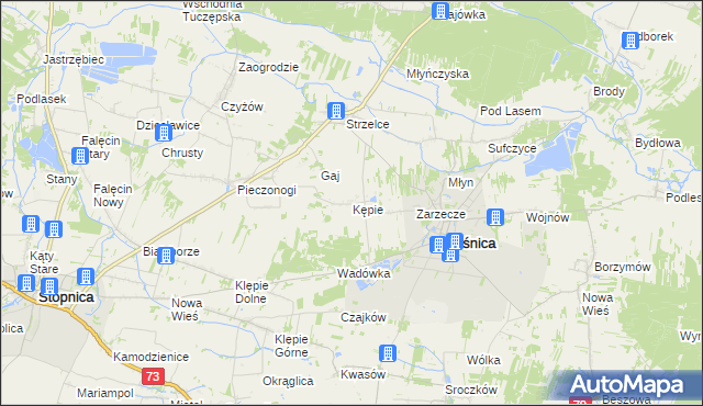 mapa Kępie gmina Oleśnica, Kępie gmina Oleśnica na mapie Targeo