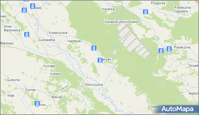 mapa Kierzek gmina Kadzidło, Kierzek gmina Kadzidło na mapie Targeo