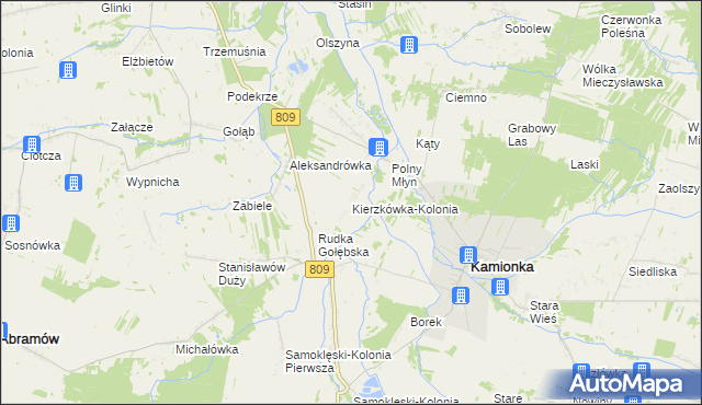 mapa Kierzkówka-Kolonia, Kierzkówka-Kolonia na mapie Targeo