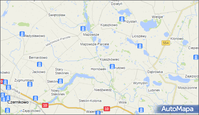 mapa Kijaszkówiec, Kijaszkówiec na mapie Targeo