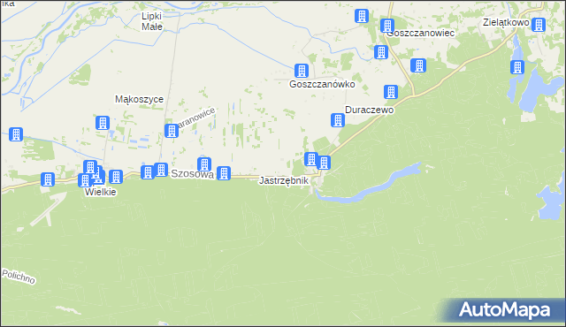 mapa Kijów gmina Drezdenko, Kijów gmina Drezdenko na mapie Targeo