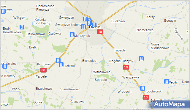 mapa Kłaki, Kłaki na mapie Targeo