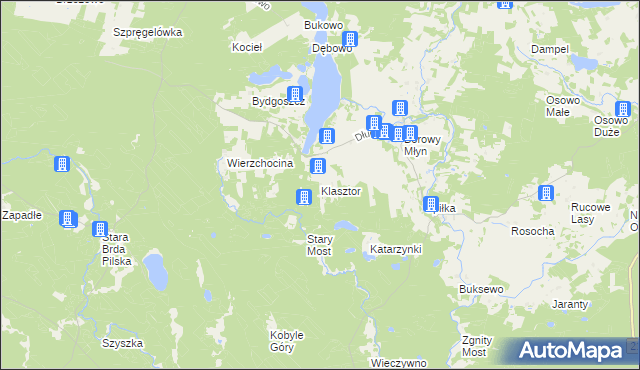 mapa Klasztor gmina Lipnica, Klasztor gmina Lipnica na mapie Targeo