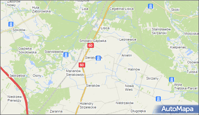 mapa Kleniew, Kleniew na mapie Targeo