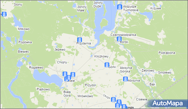 mapa Kliczkowy, Kliczkowy na mapie Targeo