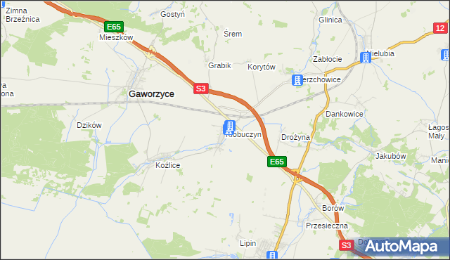 mapa Kłobuczyn, Kłobuczyn na mapie Targeo