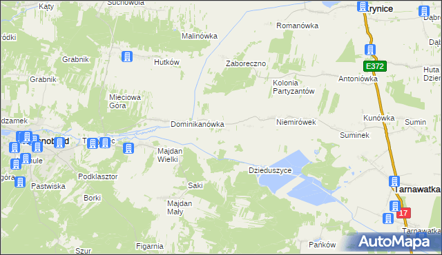 mapa Klocówka, Klocówka na mapie Targeo