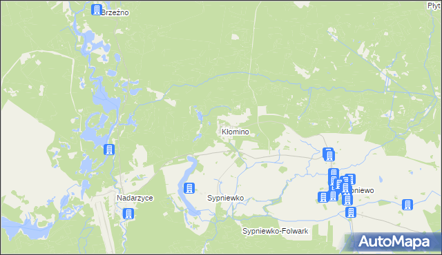 mapa Kłomino, Kłomino na mapie Targeo