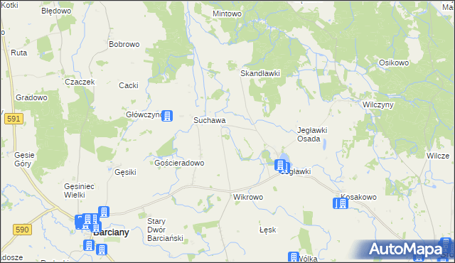 mapa Kolkiejmy, Kolkiejmy na mapie Targeo