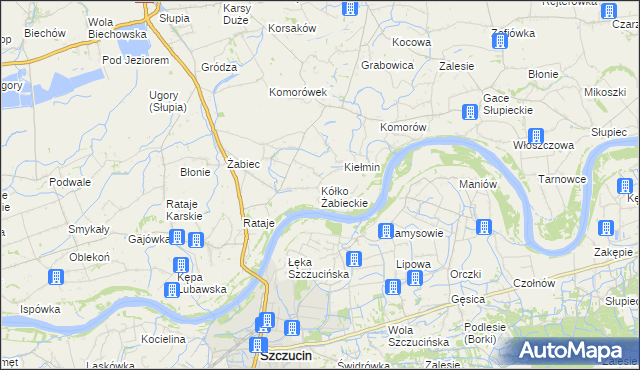 mapa Kółko Żabieckie, Kółko Żabieckie na mapie Targeo