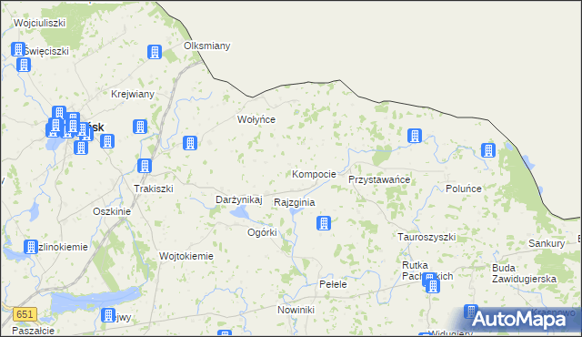 mapa Kompocie, Kompocie na mapie Targeo