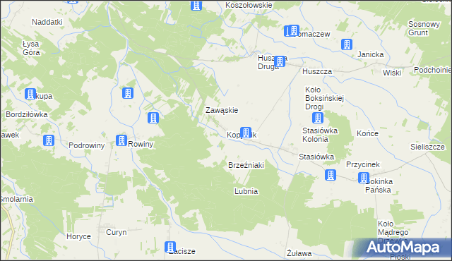 mapa Kopytnik, Kopytnik na mapie Targeo