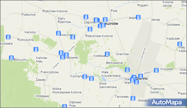 mapa Kotłowacz, Kotłowacz na mapie Targeo