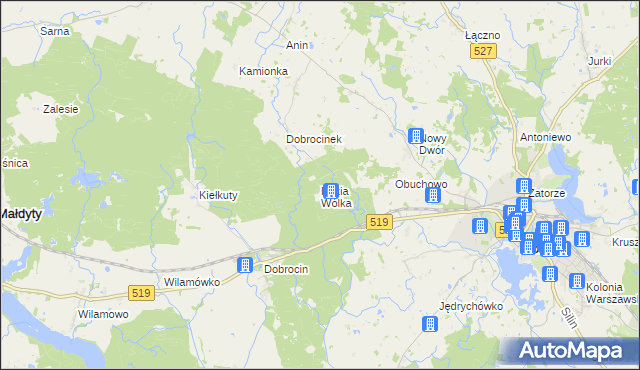 mapa Kozia Wólka, Kozia Wólka na mapie Targeo