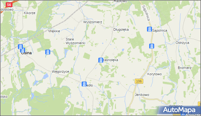 mapa Krasnołęka, Krasnołęka na mapie Targeo