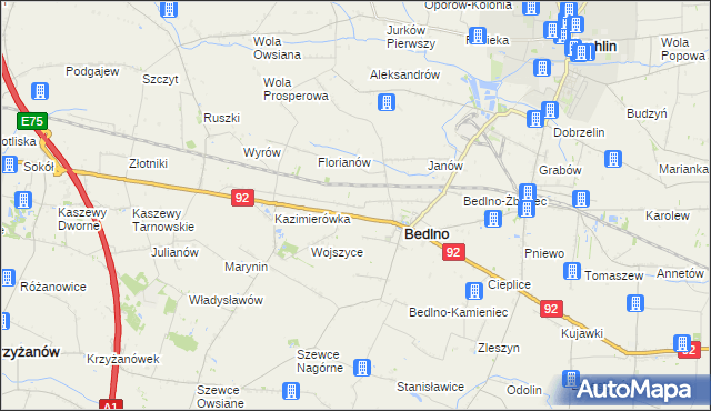 mapa Kręcieszki, Kręcieszki na mapie Targeo