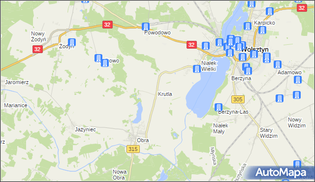 mapa Krutla, Krutla na mapie Targeo