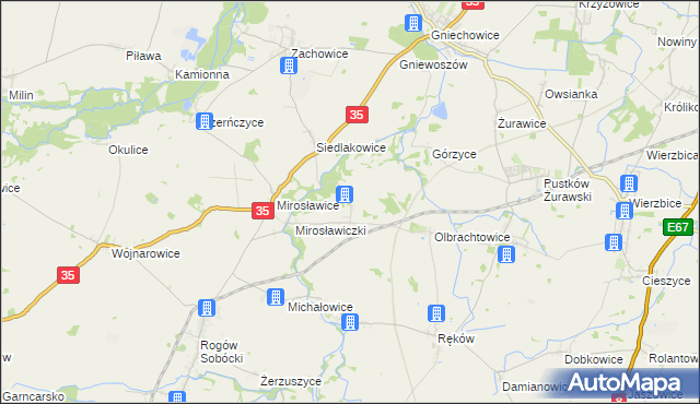 mapa Kryształowice, Kryształowice na mapie Targeo