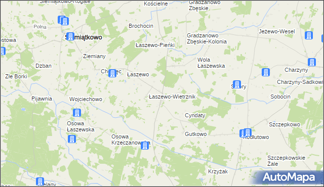 mapa Krzeczanowo, Krzeczanowo na mapie Targeo