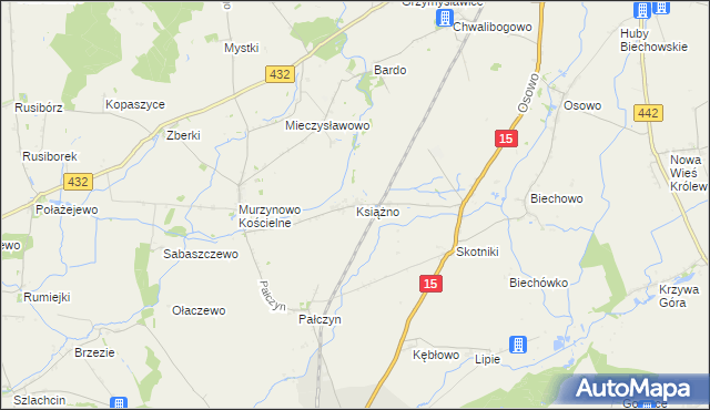 mapa Książno, Książno na mapie Targeo