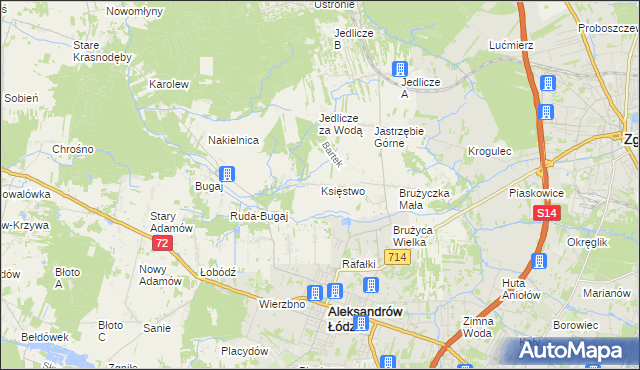 mapa Księstwo, Księstwo na mapie Targeo