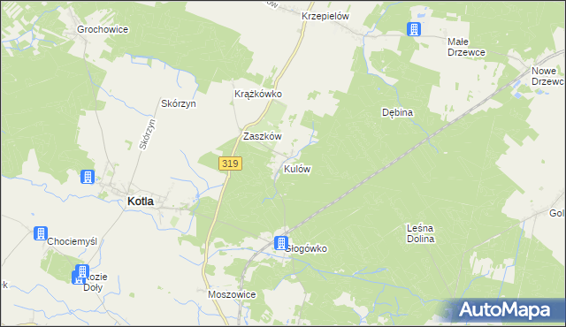 mapa Kulów, Kulów na mapie Targeo