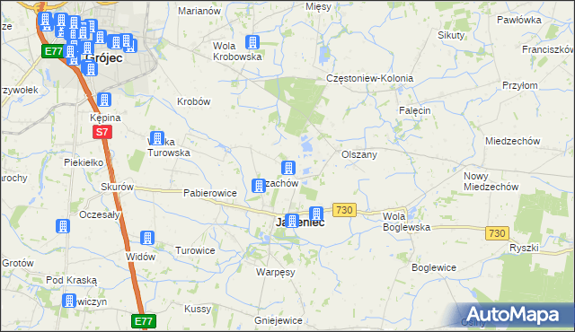 mapa Kurczowa Wieś, Kurczowa Wieś na mapie Targeo