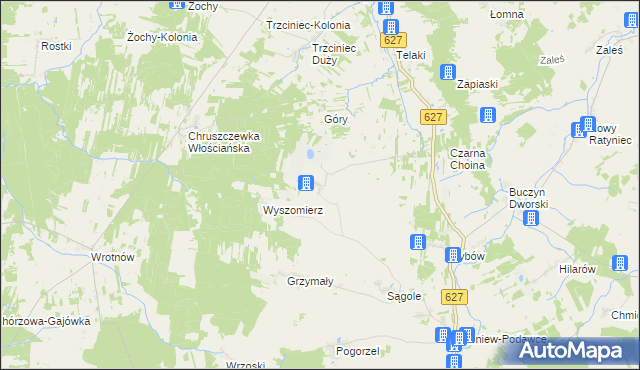 mapa Kutyski, Kutyski na mapie Targeo