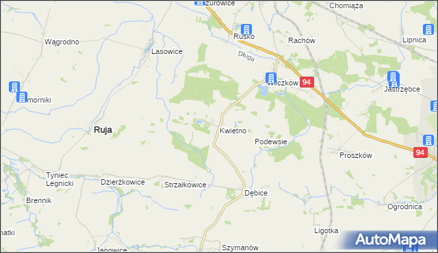 mapa Kwietno, Kwietno na mapie Targeo