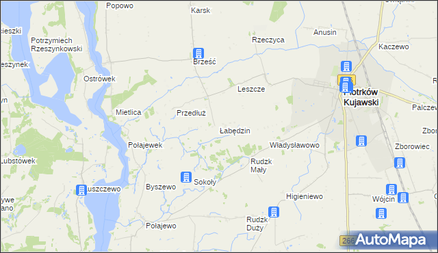mapa Łabędzin, Łabędzin na mapie Targeo