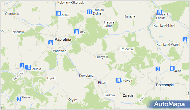 mapa Łęczycki, Łęczycki na mapie Targeo