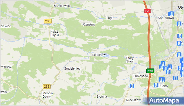 mapa Lelechów, Lelechów na mapie Targeo