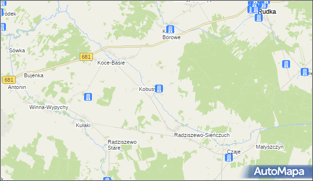 mapa Łempice gmina Ciechanowiec, Łempice gmina Ciechanowiec na mapie Targeo