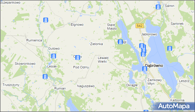 mapa Lewałd Wielki, Lewałd Wielki na mapie Targeo