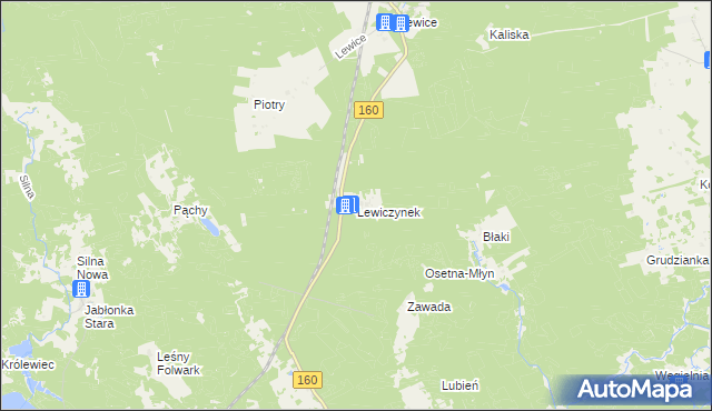 mapa Lewiczynek, Lewiczynek na mapie Targeo