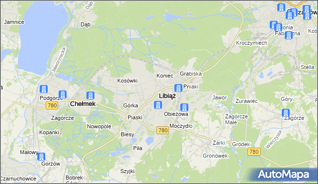 mapa Libiąż, Libiąż na mapie Targeo