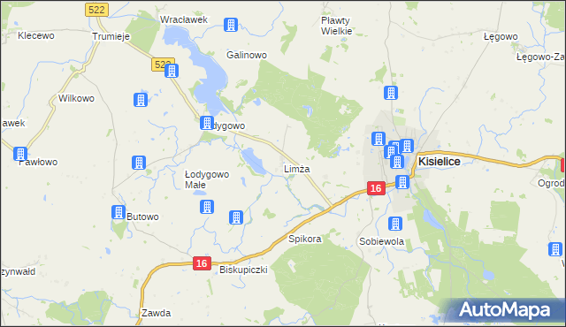 mapa Limża, Limża na mapie Targeo