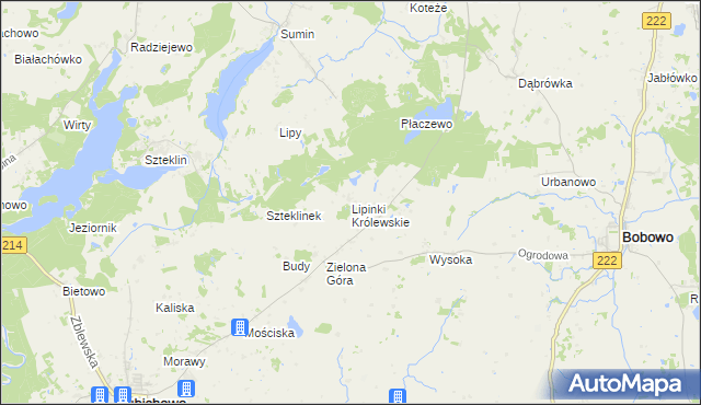 mapa Lipinki Królewskie, Lipinki Królewskie na mapie Targeo