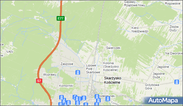 mapa Lipowe Pole Plebańskie, Lipowe Pole Plebańskie na mapie Targeo