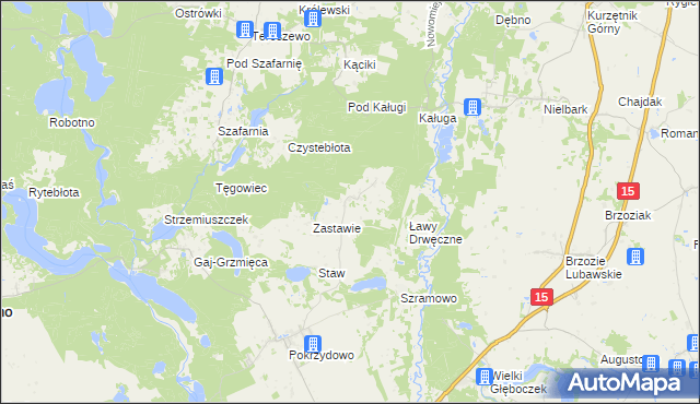 mapa Lipowiec gmina Zbiczno, Lipowiec gmina Zbiczno na mapie Targeo