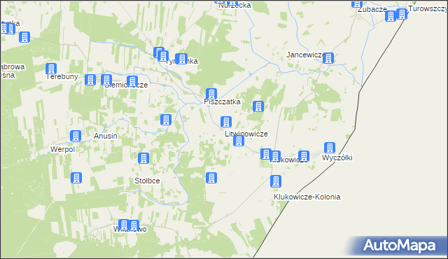 mapa Litwinowicze, Litwinowicze na mapie Targeo