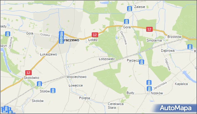 mapa Łobzowiec, Łobzowiec na mapie Targeo