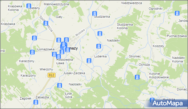 mapa Lubenka, Lubenka na mapie Targeo