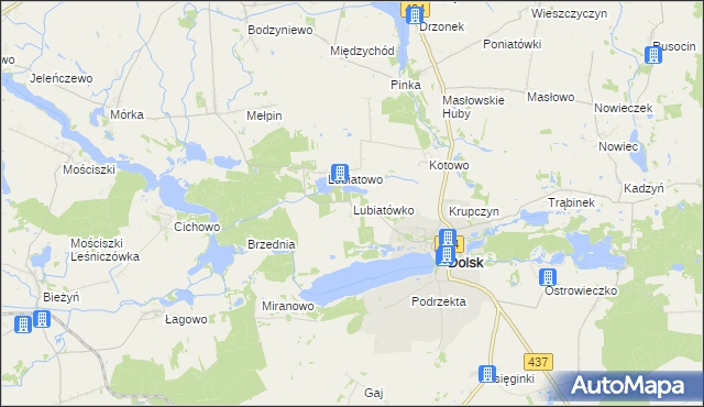 mapa Lubiatówko, Lubiatówko na mapie Targeo