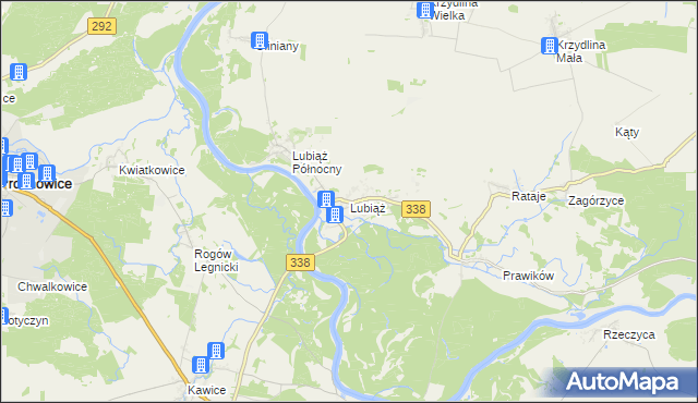 mapa Lubiąż, Lubiąż na mapie Targeo