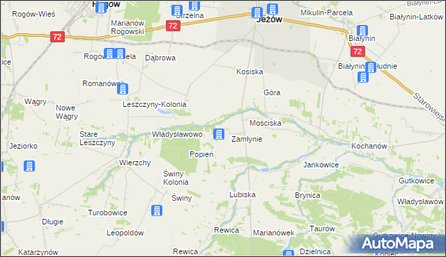 mapa Lubiska-Kolonia, Lubiska-Kolonia na mapie Targeo