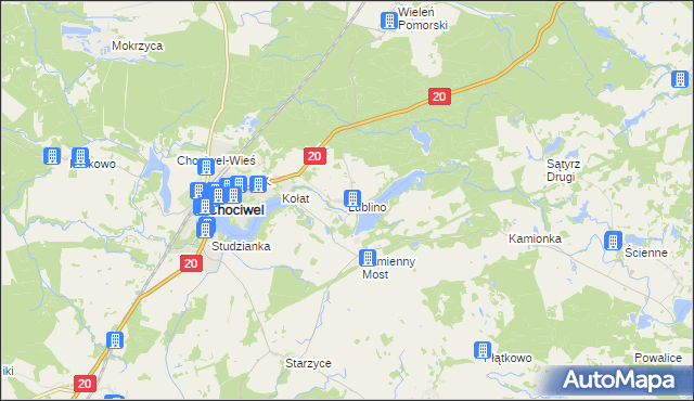 mapa Lublino, Lublino na mapie Targeo