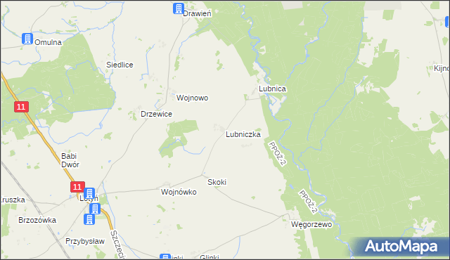 mapa Lubniczka, Lubniczka na mapie Targeo