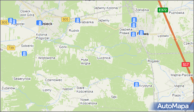 mapa Łucznica, Łucznica na mapie Targeo